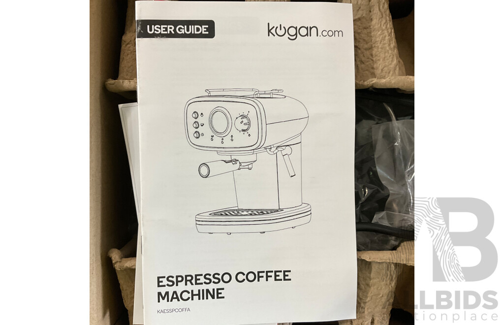 KOGAN 1500W Vitablast Blender & Espresso Coffee Machine - Lof of 2 - Estimated Total ORP $218.00