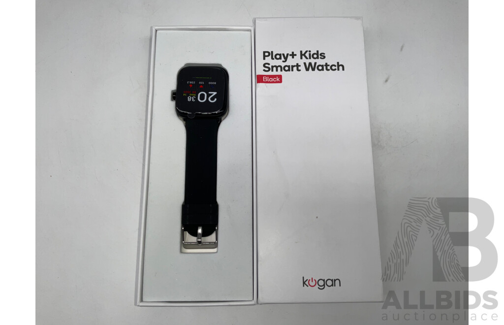 KOGAN Play+ Kids Smart Watch, Kogan Pulse+ Lite Smart Watch, CASIO 593 Watch- LOT of 4 - Approximate ORP  $180