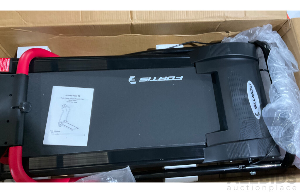 FORTIS Electric Foldable Treadmill T300 FSEFBTM300A - ORP $450.00