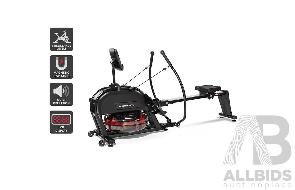 FORTIS Water & Magnetic Hybird Full Motion Rowing Machine (MR-600) - ORP $999.00
