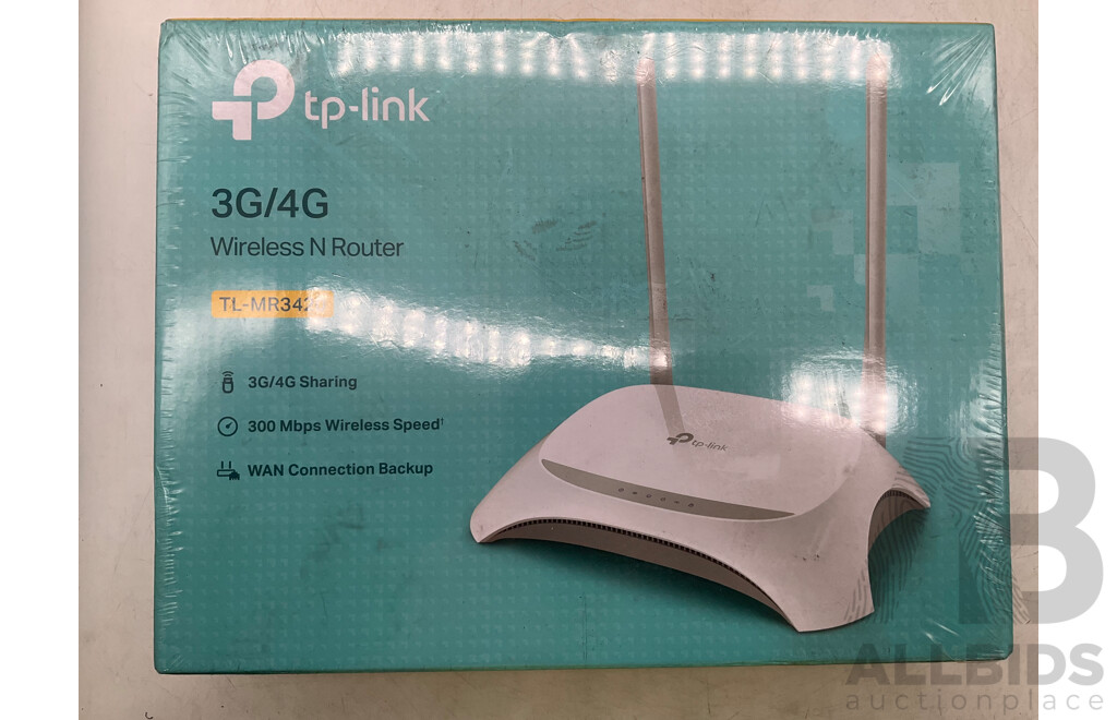 TP LINK 3G/4G Wireless N Router & WiFi Rang Extender -Lot of 2 - ORP $109.00