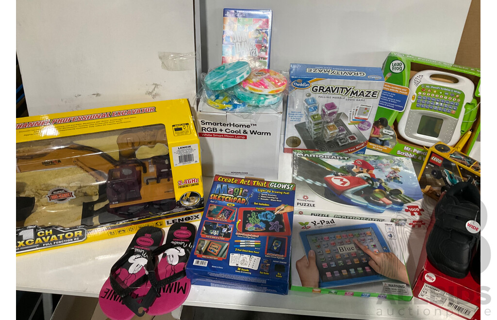 LEGO,THINKFUN,LENOX & Assorted of Kids Toys & Games & Shoes - Lot of 16 - ORP $500.00