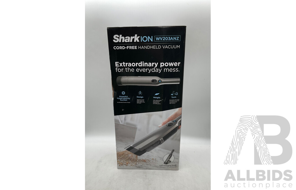 SHARKION (WV203ANZ) Cord-Free Handheld Vacuum - ORP $229.99