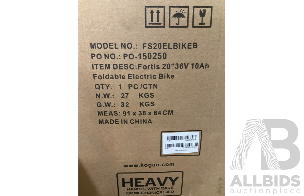 fortis 20 36v 10ah foldable