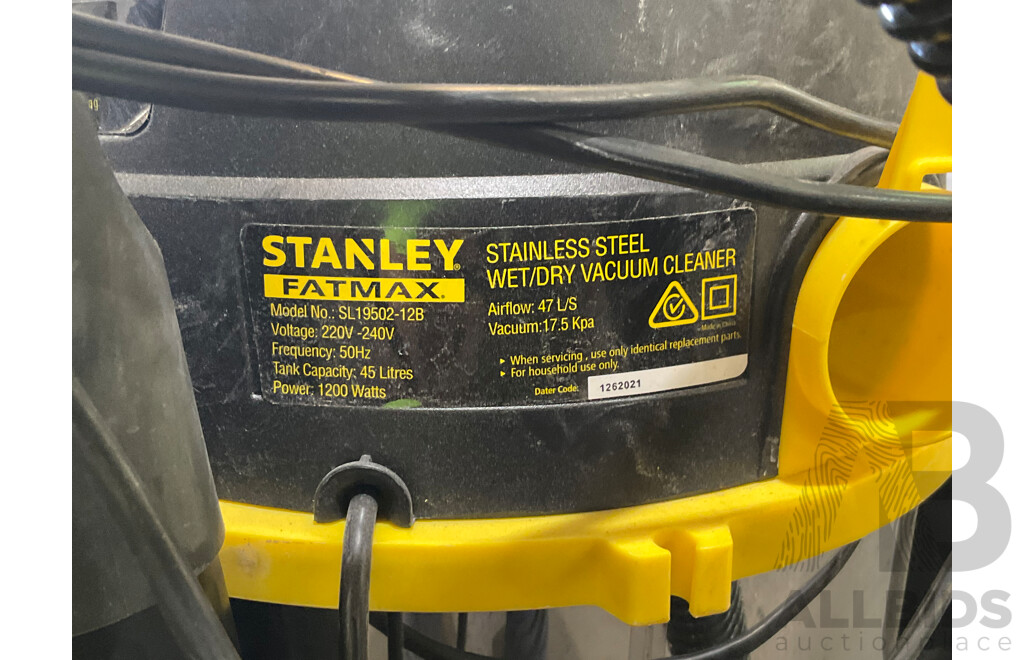 STANLEY Wet and Dry Vac 45L - ORP $199.99