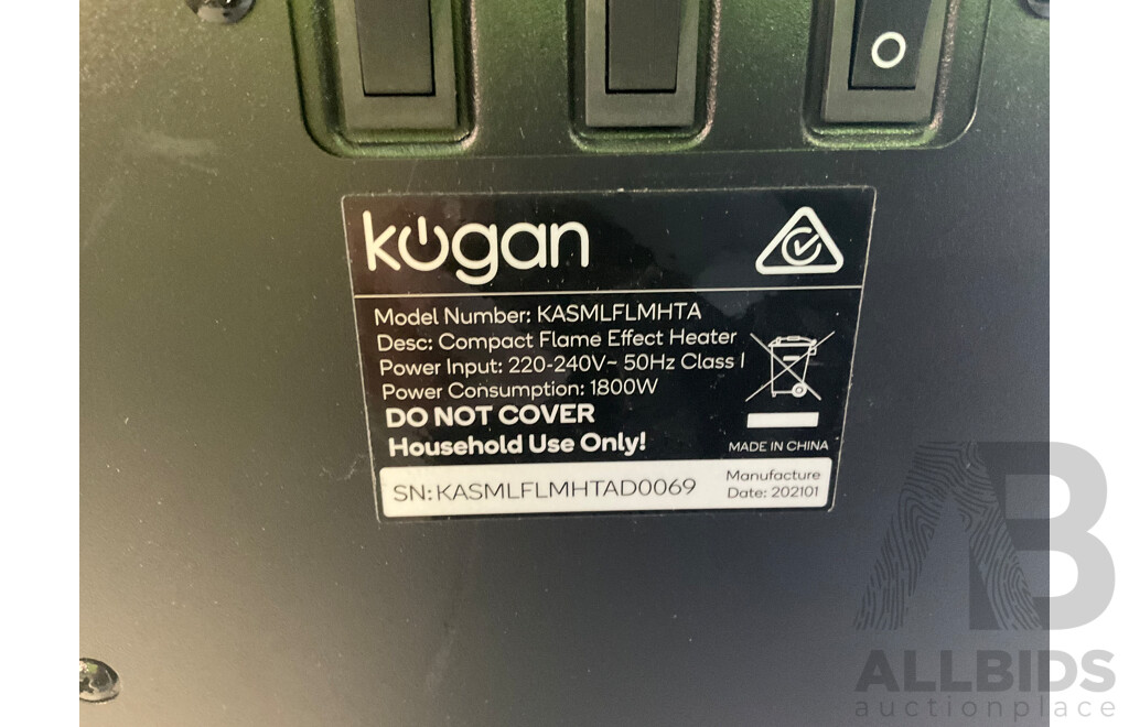 KOGAN Compact Flame Effect Heater - ORP $299.99