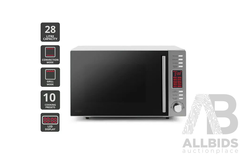 KOGAN 28L Microwave Oven With Convection Stainless Steel - Estimated ORP $149.99