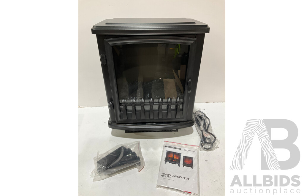 KOGAN 1800W Compact Flame Effect Heater - Estimated ORP $149.99