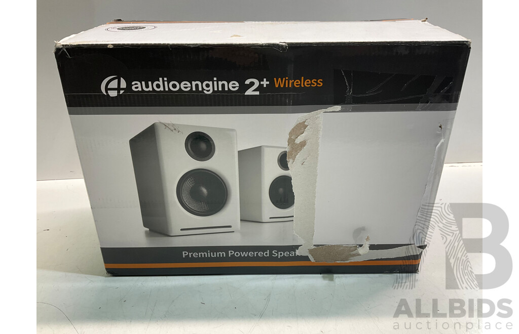 AUDIOENGINE A2+ Wireless Computer Speakers White - ORP $379.00