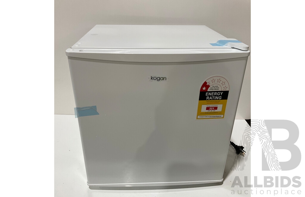 KOGAN 65L Bar Fridge (White) - Total ORP $199.99