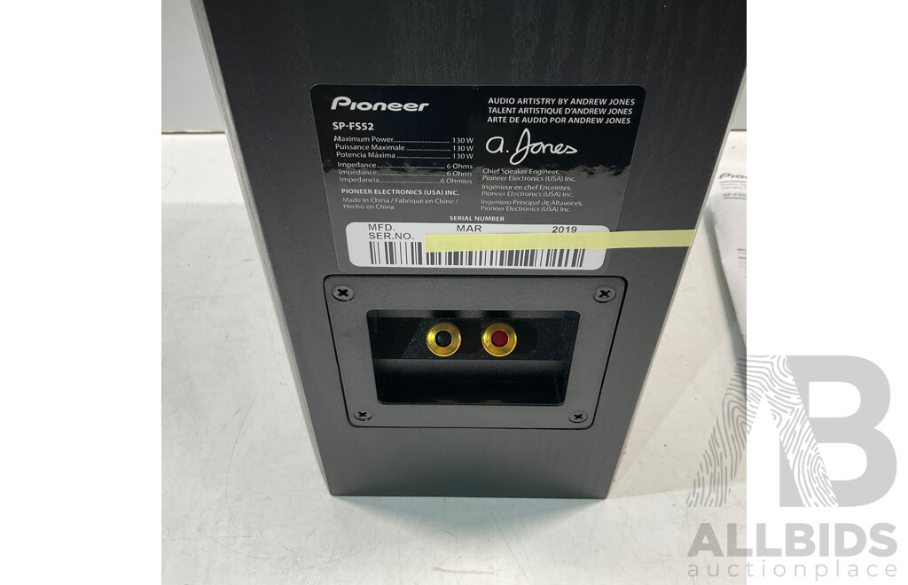 PIONEER SP-FS52 Floorstanding Speaker - ORP $799.99