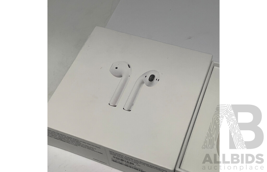 APPLE (MRXJ2AM/A) AirPods Generation 2 With Wireless Charging Case  ORP $500.00