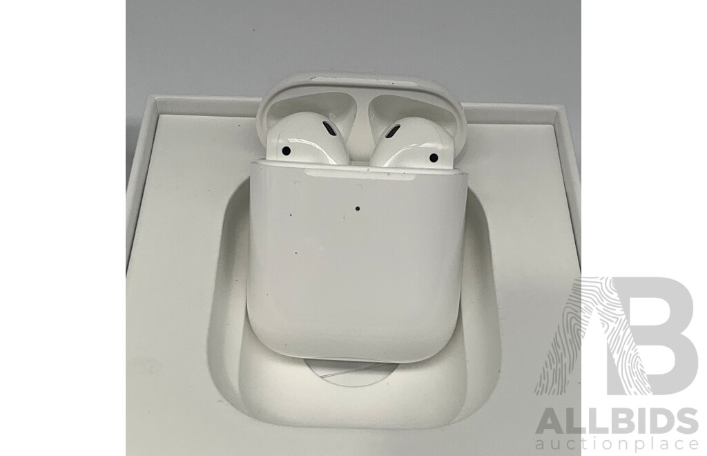 APPLE (MRXJ2AM/A) AirPods Generation 2 With Wireless Charging Case  ORP $500.00