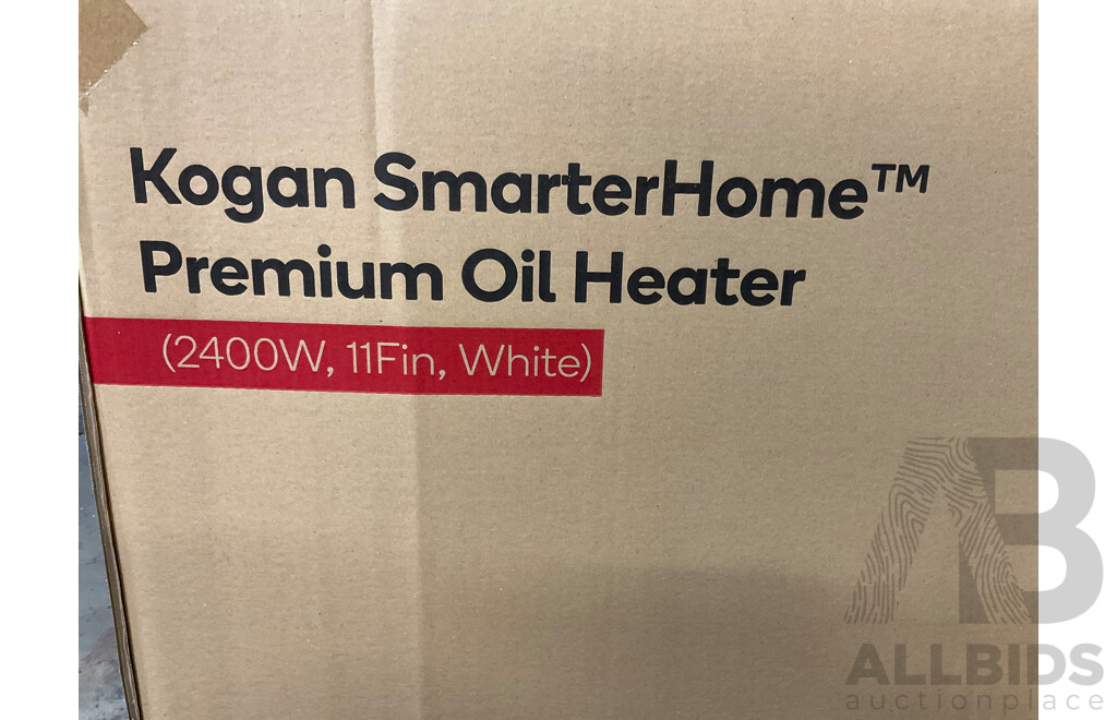KOGAN (KAOLHT11WFA) Smarterhome Premium Oil Heater 2400w (11 Fin, White) - ORP $159.99