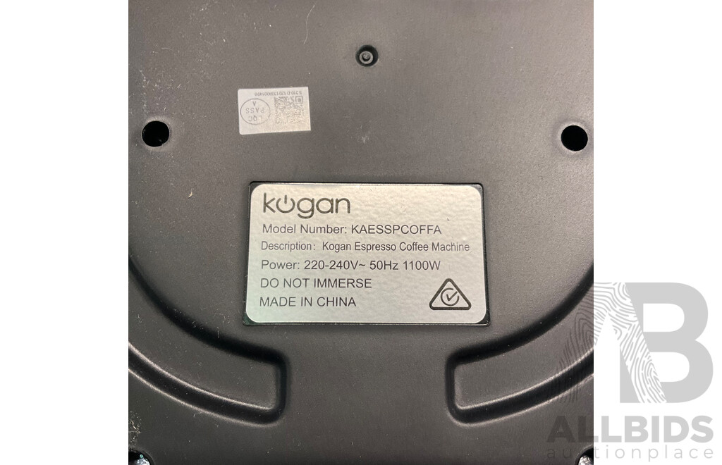 KOGAN (KAESSPCOFFA) Espresso Manual Coffee Machine - ORP $149.99