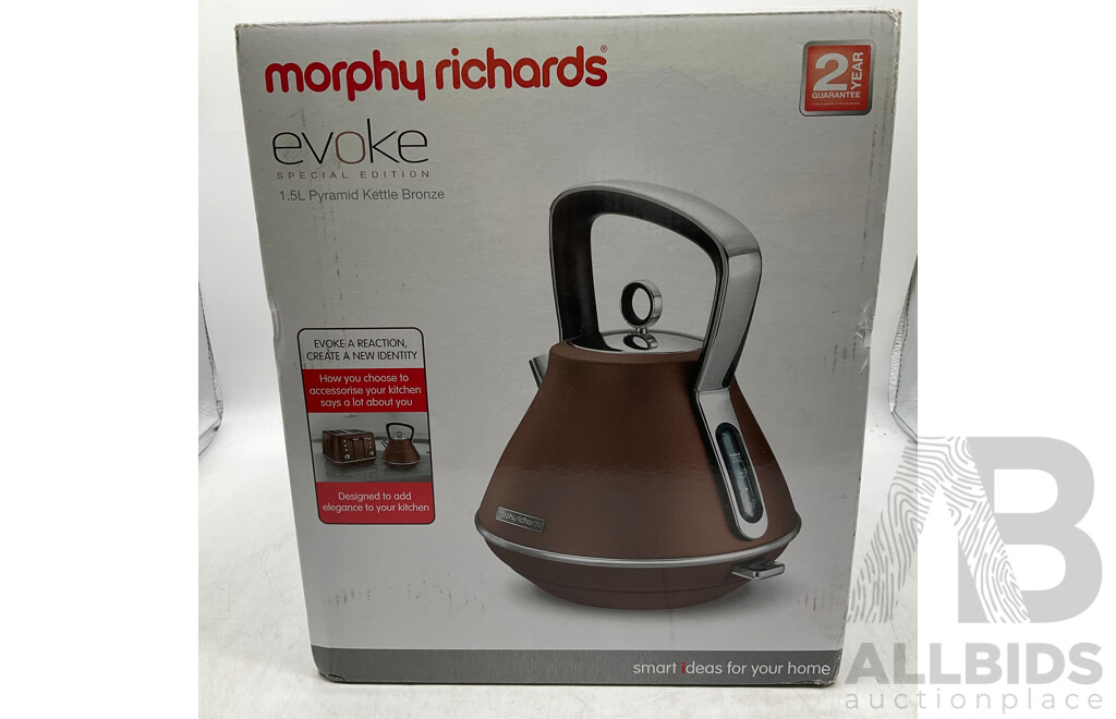 MORPHY RICHARDS Evoke Core Pyramid Kettle - ORP $229.95