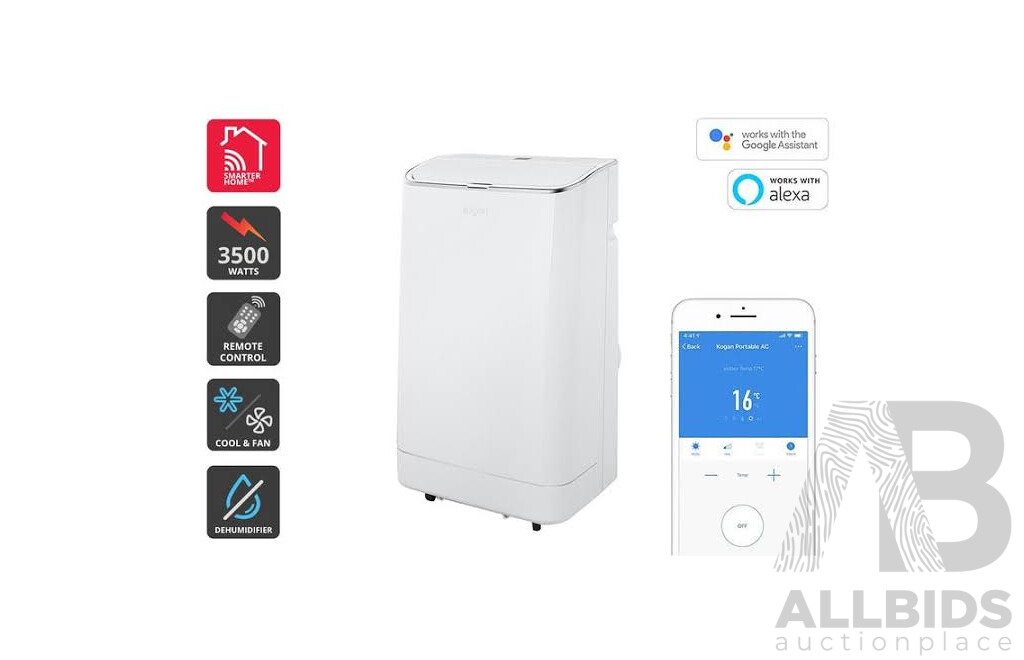 KOGAN SmarterHome 3.5kW Portable Air Conditioner (12,000 BTU) - ORP $419.00