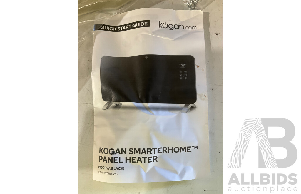 KOGAN (KAHTP20BLKWA) SmarterHome Panel Heater - Estimated ORP $199.99