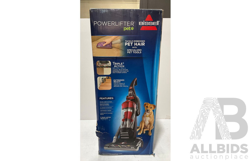 BISSELL (1521F) Powerlifter Pet Vacuum Cleaner - ORP $249.00