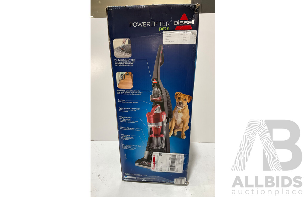 BISSELL (1521F) Powerlifter Pet Vacuum Cleaner - ORP $249.00