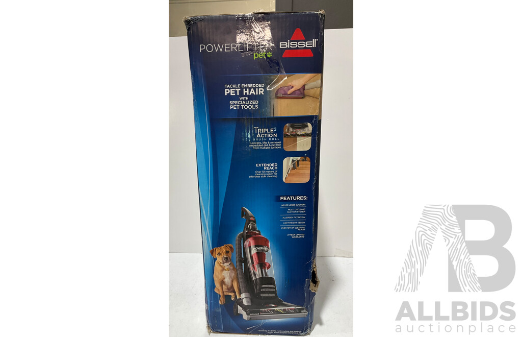 BISSELL (1521F) Powerlifter Pet Vacuum Cleaner - ORP $249.00