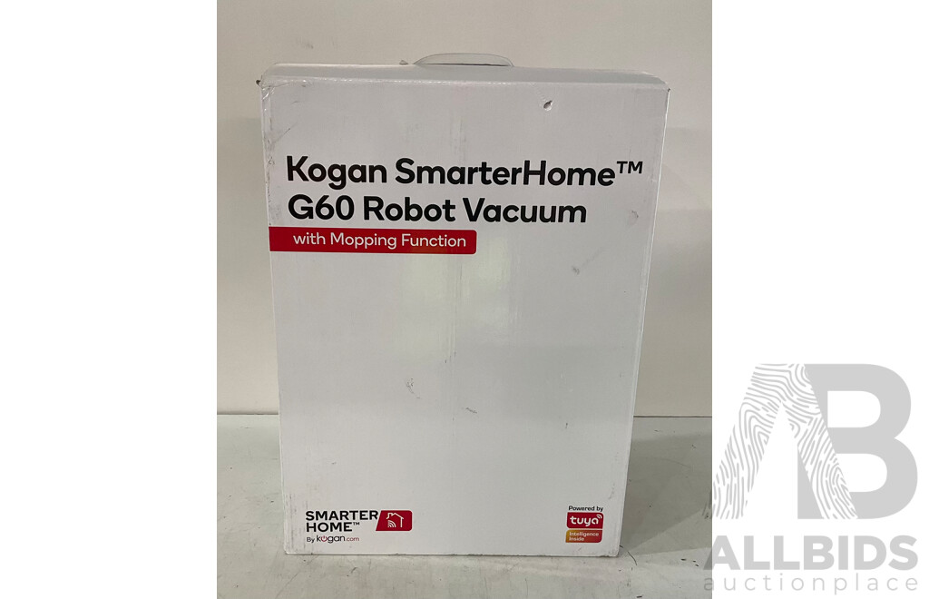 KOGAN (KAVACRBG60A) SmarterHome G60 Robot Vacuum Cleaner With Mopping Function - Estimated ORP $299.99