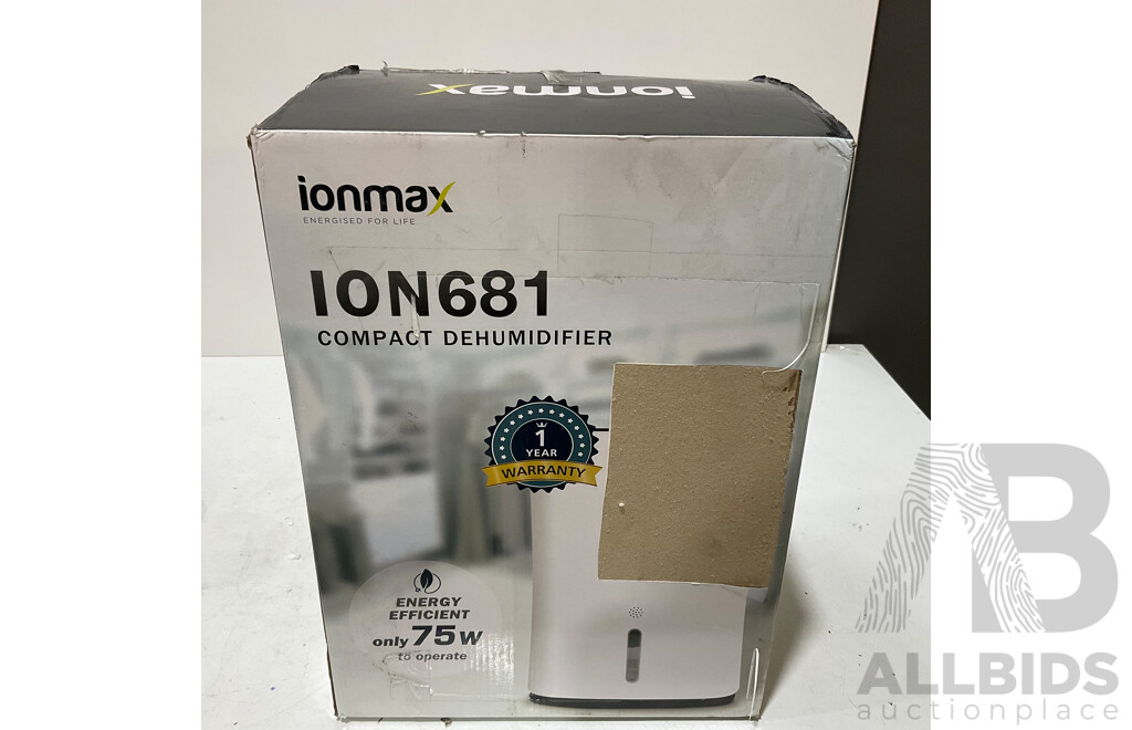 IONMAX (ION681) Compact Dehumidifier - ORP $429