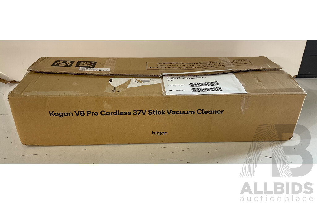 KOGAN (KAVACSTVO8A) V8 Pro Cordless 37V Stick Vacuum Cleaner - ORP $149.99