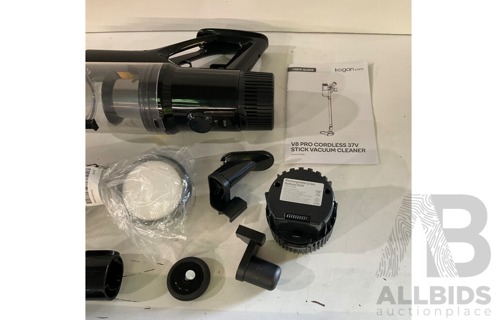 KOGAN (KAVACSTVO8A) V8 Pro Cordless 37V Stick Vacuum Cleaner - ORP $149.99
