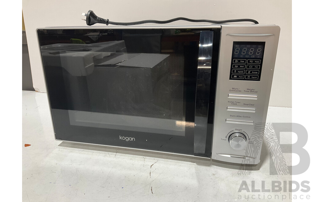 KOGAN 12L DIGITAL AIR FRYER OVEN, KOGAN MICROWAVE OVEN WITH GRILL - Lot of 2 - Estimated ORP $249.99