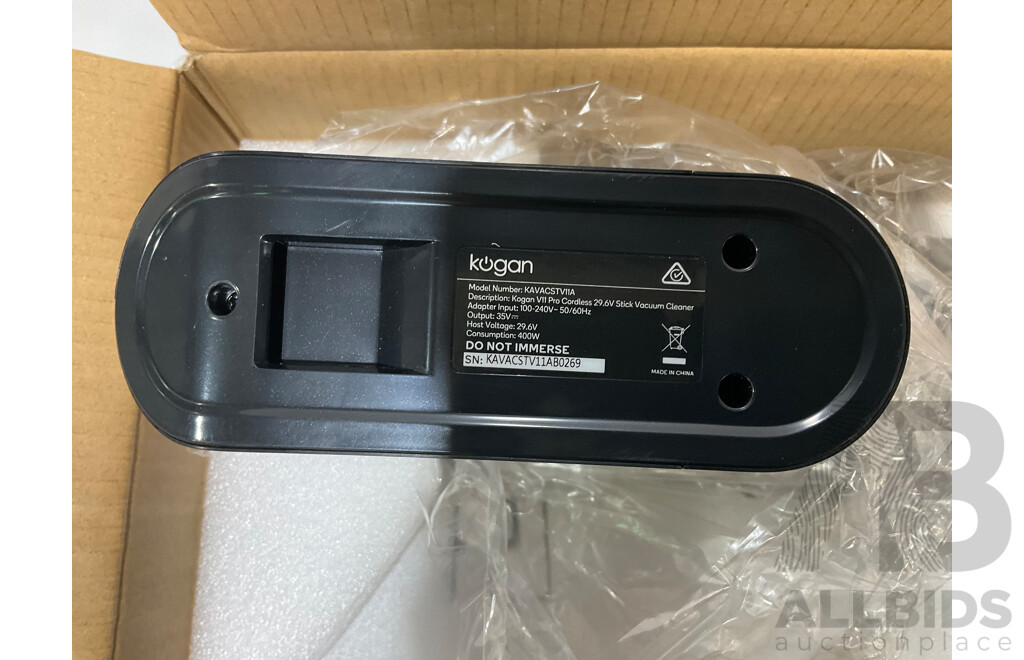 KOGAN V11 PRO CORDLESS STICK VACUUM CLEANER - Estimated ORP $199.99