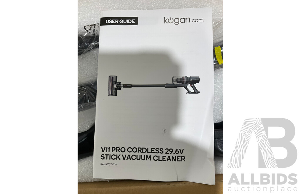 KOGAN V11 PRO CORDLESS STICK VACUUM CLEANER - Estimated ORP $199.99