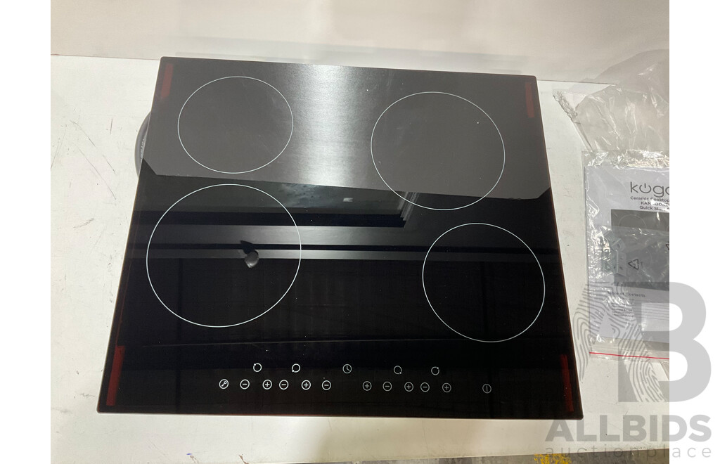 KOGAN CERAMIC COOKTOP 60cm (KAMCOOKTPCA) - Estimated ORP $199