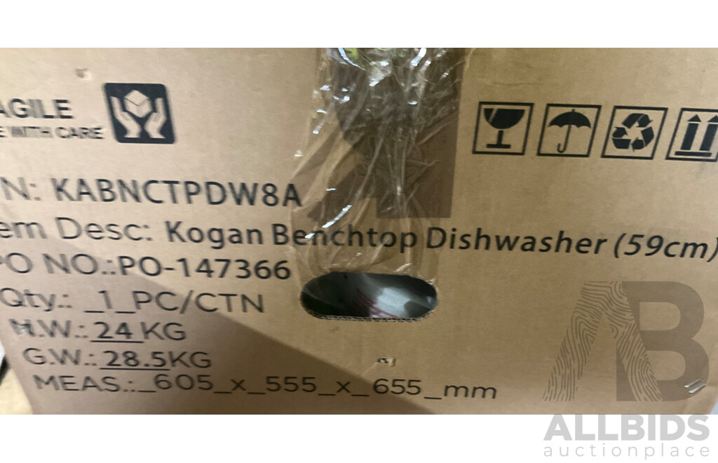 KOGAN Benchtop Dishwasher (59cm) - ORP $469.00