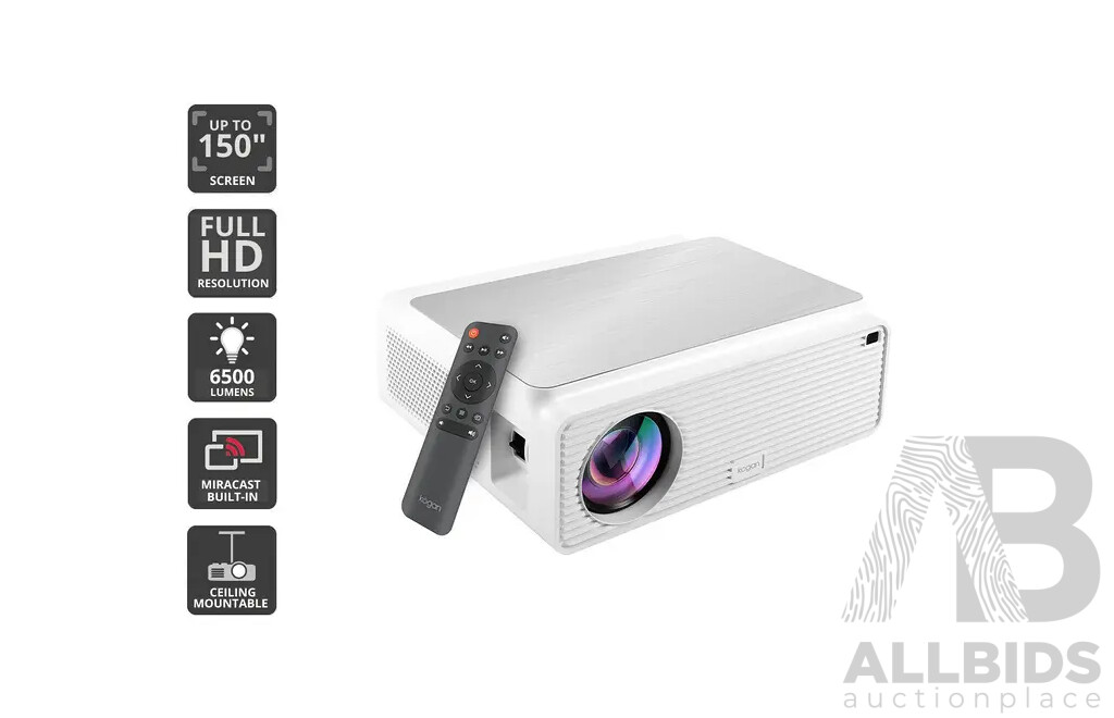 KOGAN 6500 LUMENS FULL HD WIFI PROJECTOR S900 - Estimated ORP $499.99
