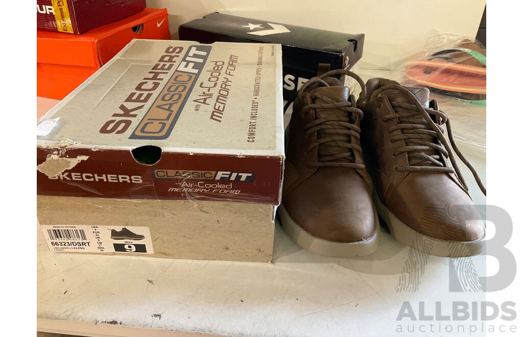 BIRKENSTOCKS, NIKE, UNDER ARMOUR, ADIDAS & Assorted Shoes - Lot of 6 - Esdtimated Total ORP $600.00