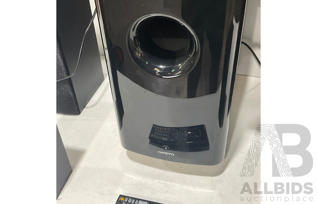 ONKYO (HT-R494) 4K - 7 Channel AV Receiver With 5 Speakers and SUB - Total Estimated ORP $999.00