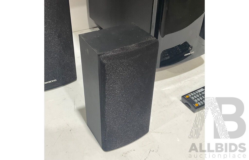 ONKYO (HT-R494) 4K - 7 Channel AV Receiver With 5 Speakers and SUB - Total Estimated ORP $999.00
