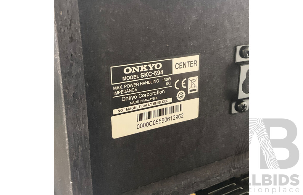 ONKYO (HT-R494) 4K - 7 Channel AV Receiver With 5 Speakers and SUB - Total Estimated ORP $999.00