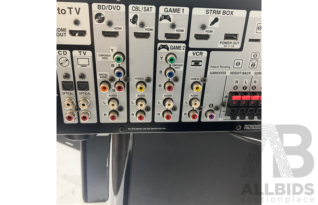 ONKYO (HT-R494) 4K - 7 Channel AV Receiver With 5 Speakers and SUB - Total Estimated ORP $999.00