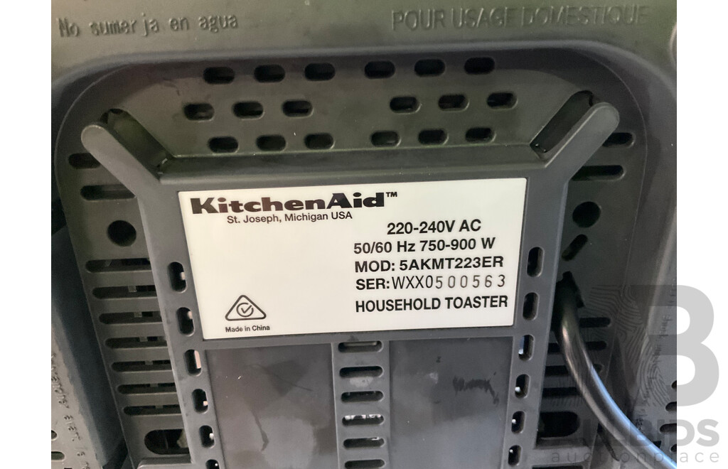 KITCHENAID (KMT223) 2 Slice Artisan Automatic Toaster - ORP $249.00