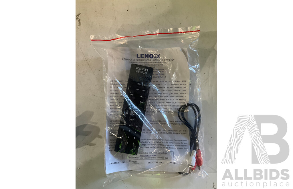 LENOXX (BT9350) LED Stage Lights Portable Bluetooth Speaker With 80W RMS - ORP $249.95