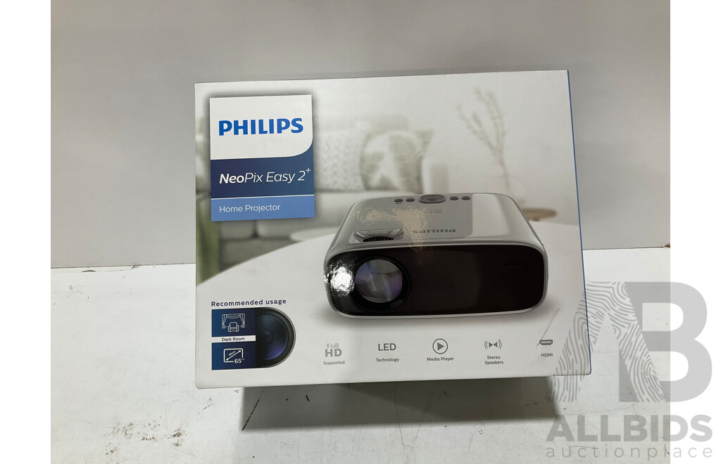 PHILIPS NeoPix Easy 2+ Home Projector NPX442/AP1 - Estimated ORP $379