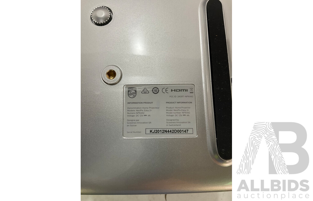 PHILIPS NeoPix Easy 2+ Home Projector NPX442/AP1 - Estimated ORP $379