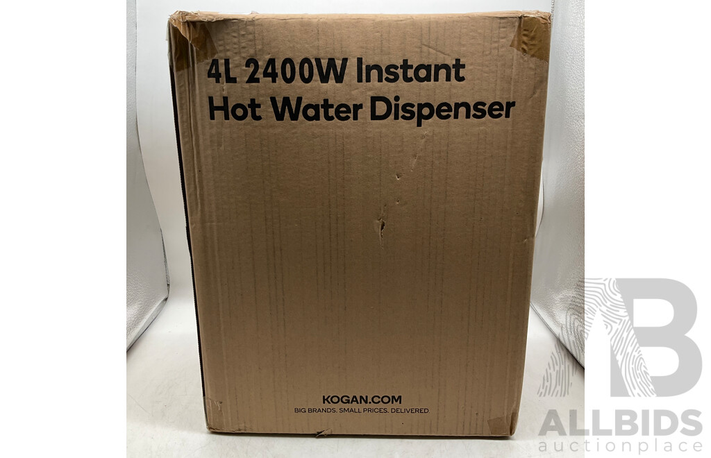 KOGAN 4L 2400W Instant Hot Water Dispenser - ORP $149.99