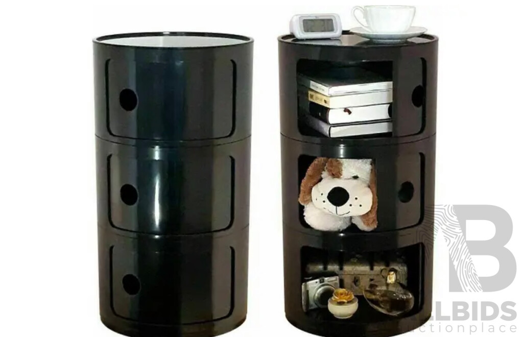 MATT BLATT (MBACFC3RCBA) Anna Castelli Ferrieri Componibili Round Storage Unit - ORP $149.99