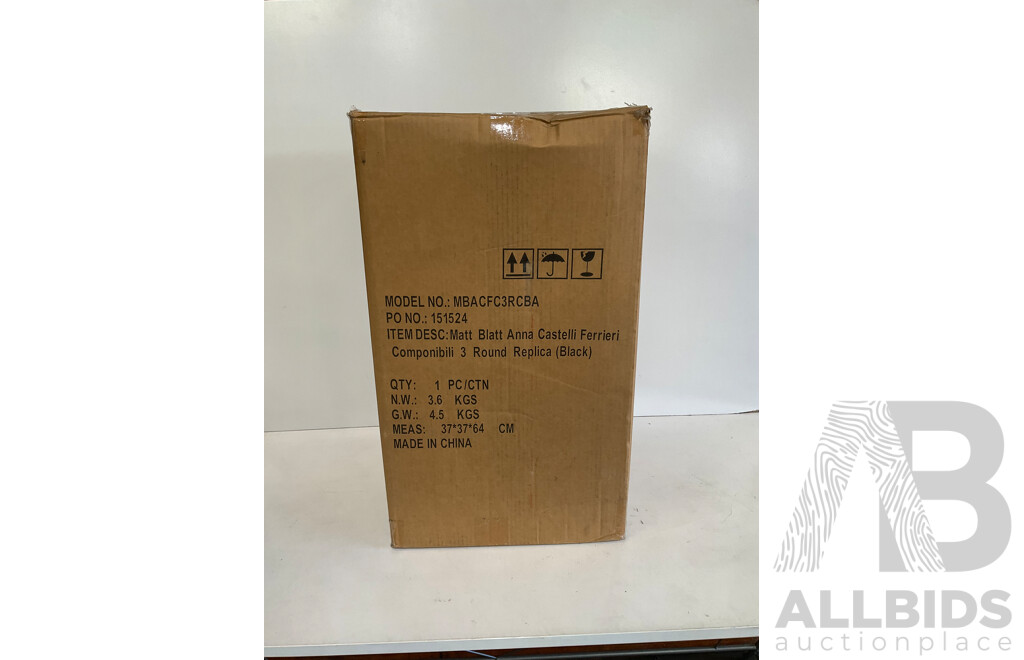 MATT BLATT (MBACFC3RCBA) Anna Castelli Ferrieri Componibili Round Storage Unit - ORP $149.99
