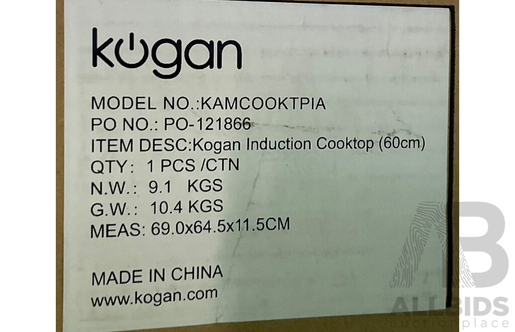 KOGAN Induction Cooktop (60cm) - ORP $269.00