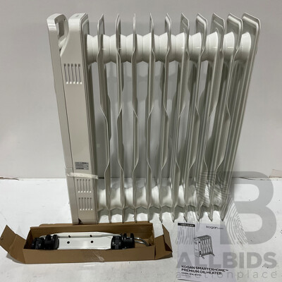KOGAN (KAOLHT11WFA) Smarterhome Premium Oil Heater 2400w (11 Fin, White) - ORP $159.99