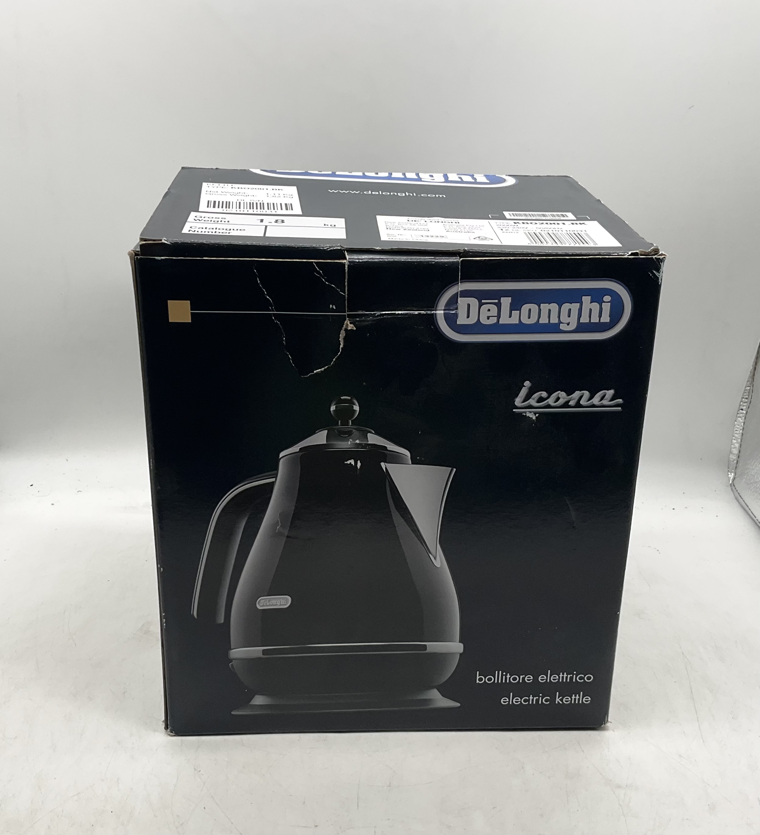 DELONGHI KB 02001.BK Icona Kettle Lot 1433332 ALLBIDS